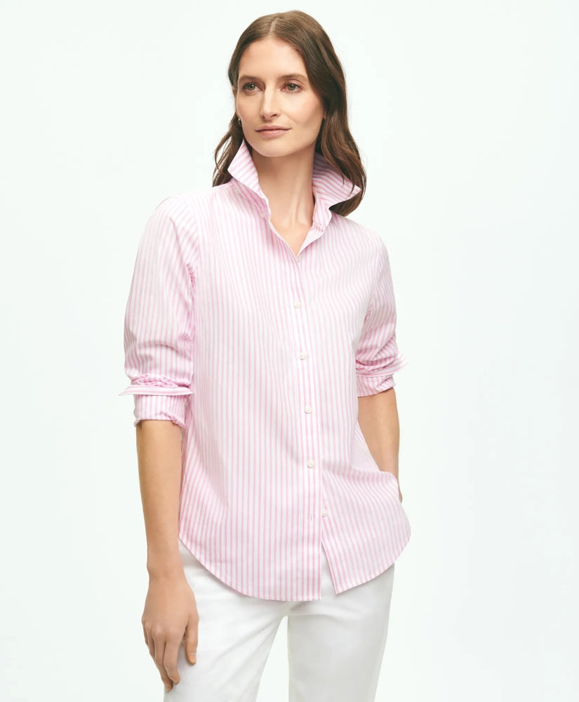 Women Classic Fit Stretch Supima - Brooks Brothers Outlet