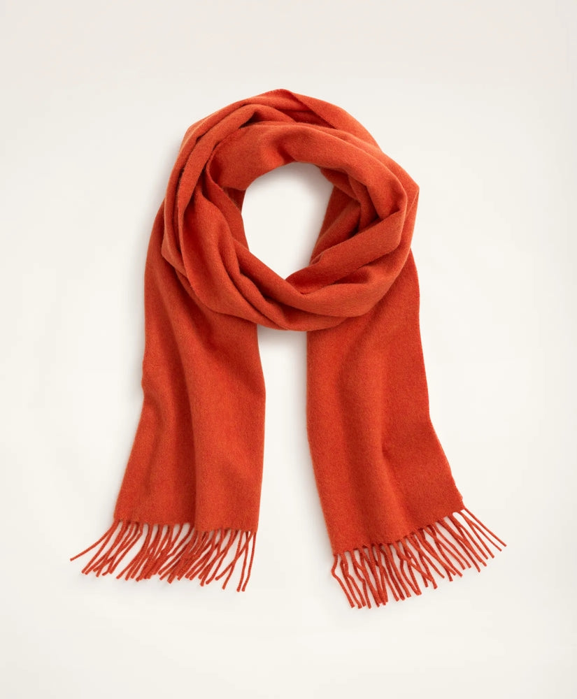 Men Cashmere Fringed Scarf - Brooks Brothers US