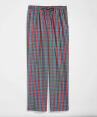 Sale Cotton Broadcloth Tartan Lounge Pants - Brooks Brothers Outlet