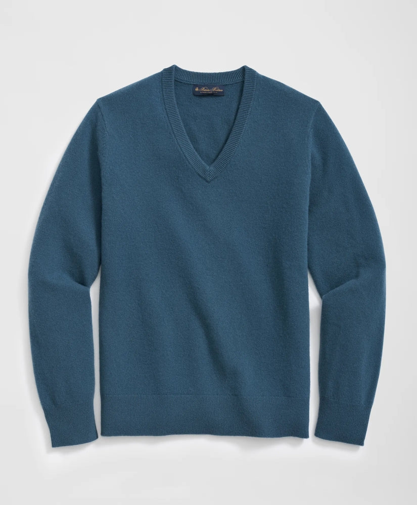 Men 3-Ply Cashmere V-Neck Sweater - Brooks Brothers On sale