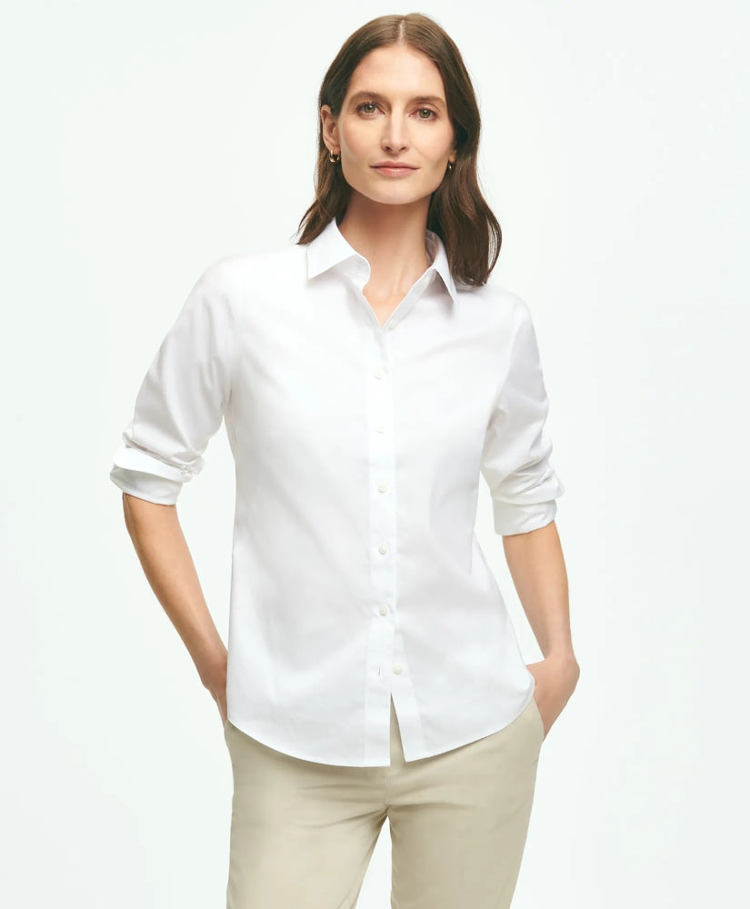 Women Fitted Non-Iron Stretch Supima