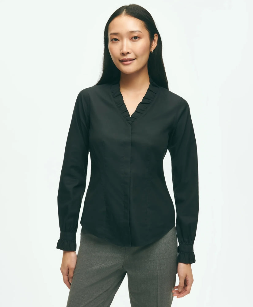 Women Fitted Non-Iron Stretch Supima - Brooks Brothers Gift