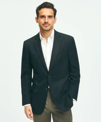 Tailored Traditional Fit Stretch Wool Hopsack Blazer - Brooks Brothers Discount