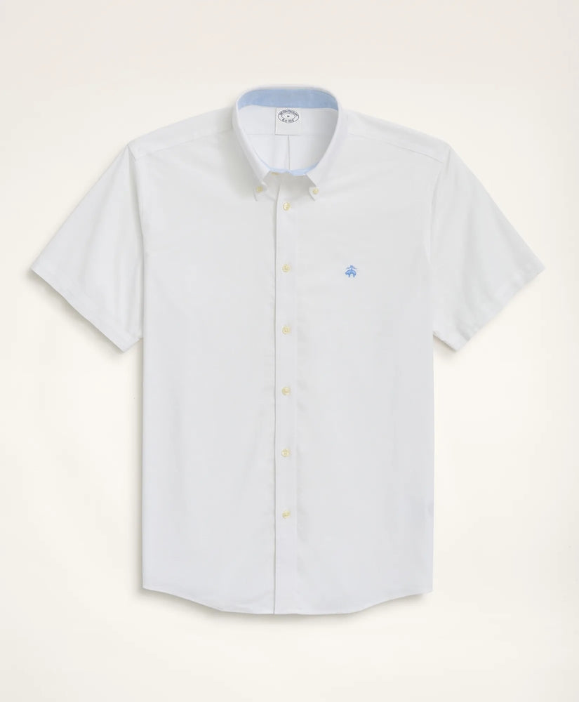 Shirts Stretch Non-Iron Oxford Button-Down Collar Short-Sleeve Sport Shirt - Brooks Brothers For sale