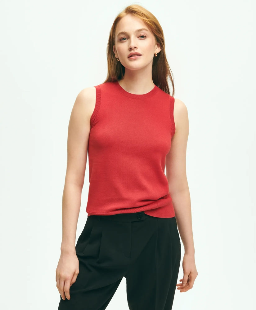Women Twinset Shell in Supima - Brooks Brothers On sale