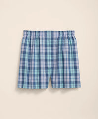 Sale Cotton Broadcloth Bold Plaid Boxers - Brooks Brothers sale