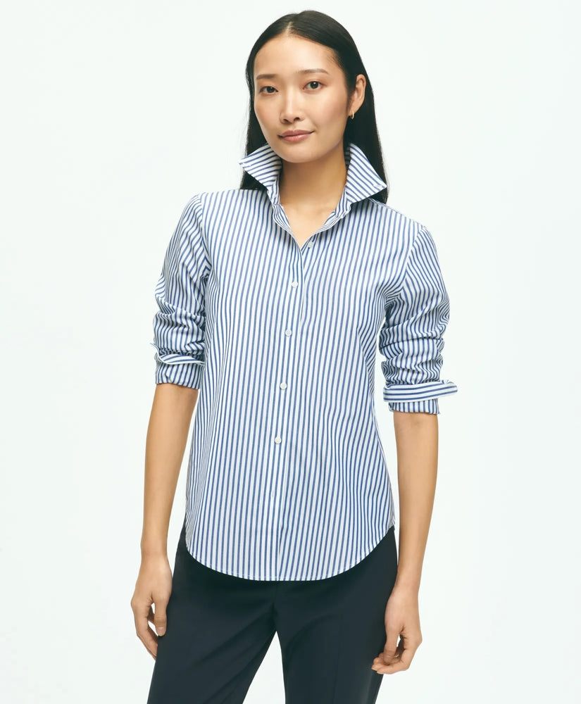 Women Classic Fit Stretch Supima - Brooks Brothers Outlet