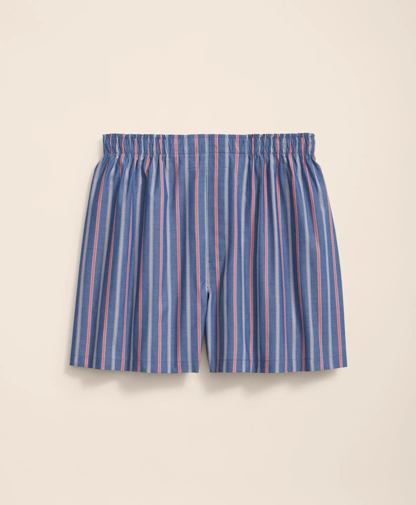 Sale Cotton Broadcloth Striped Boxers - Brooks Brothers For sale