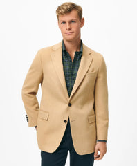 Tailored Classic Fit Camel Hair Twill 1818 Sport Coat - Brooks Brothers Discount