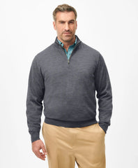 Men Big & Tall Ultimate Merino Wool Quarter-Zip Sweater - Brooks Brothers Outlet