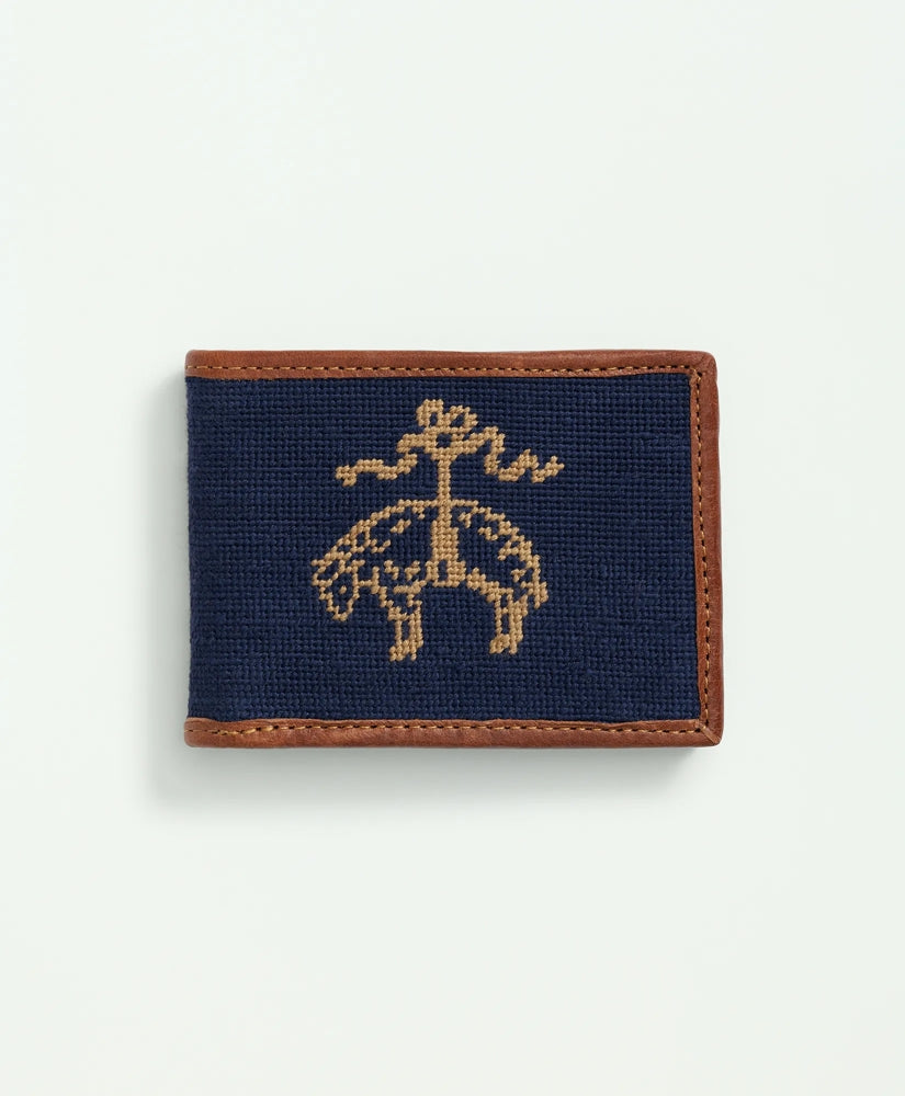Men Smathers & Branson Cotton Needlepoint Billfold Wallet - Brooks Brothers US