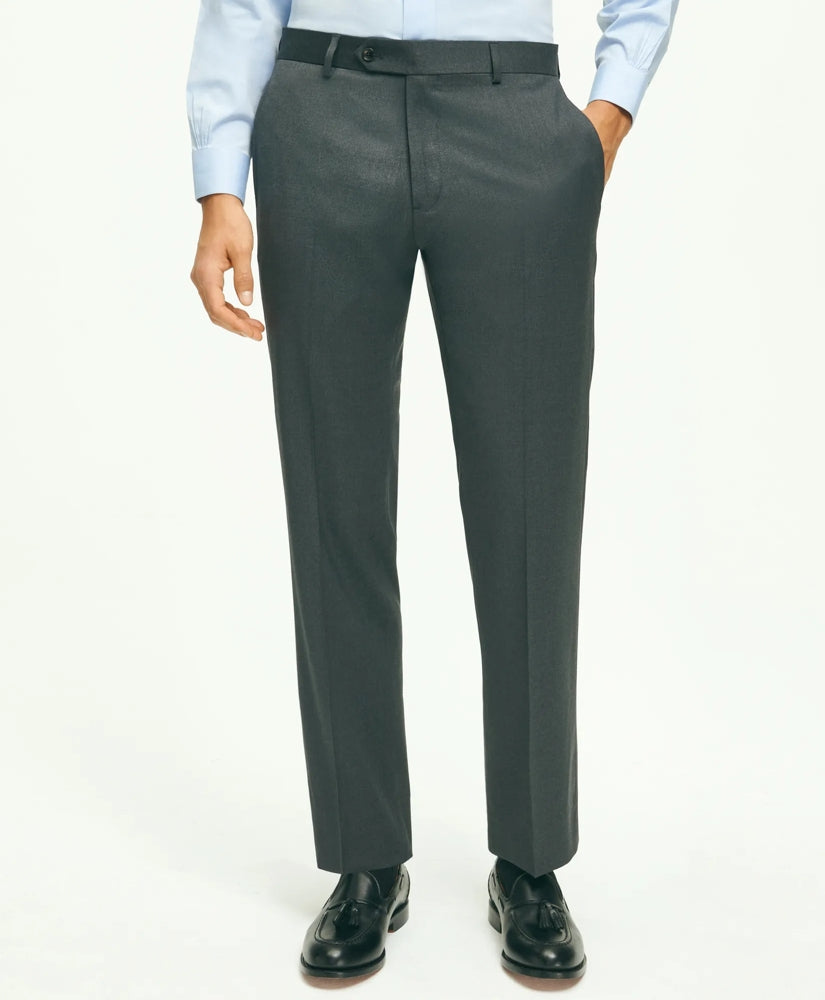 Men Traditional Fit Wool 1818 Dress Pants - Brooks Brothers sale
