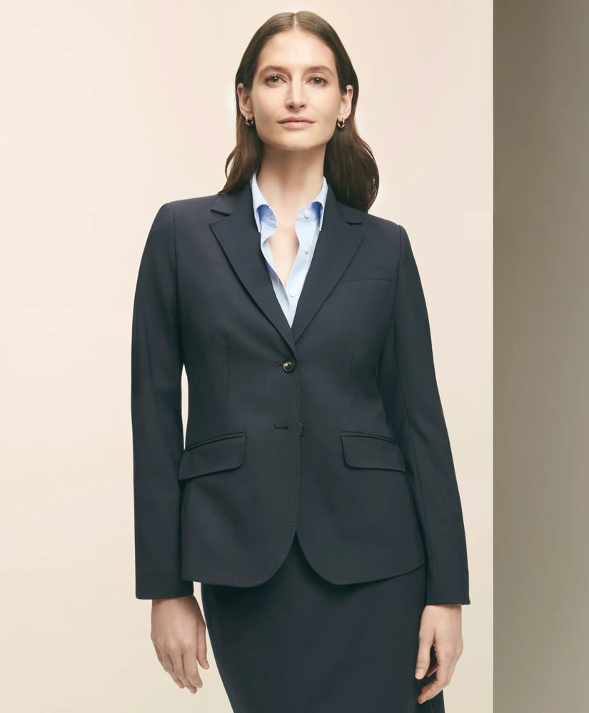 Women The Essentials Brooks Brothers Stretch Wool Jacket - Brooks Brothers Online